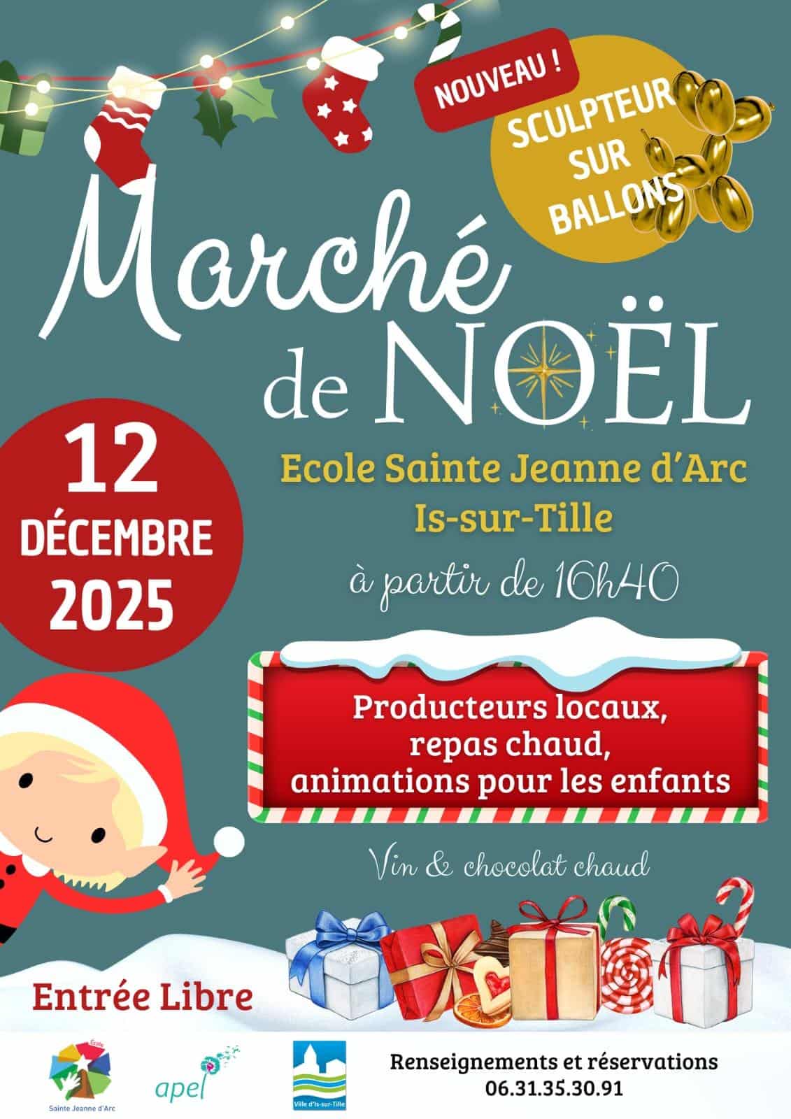 Marché de Noël à l’école Sainte Jeanne d’Arc