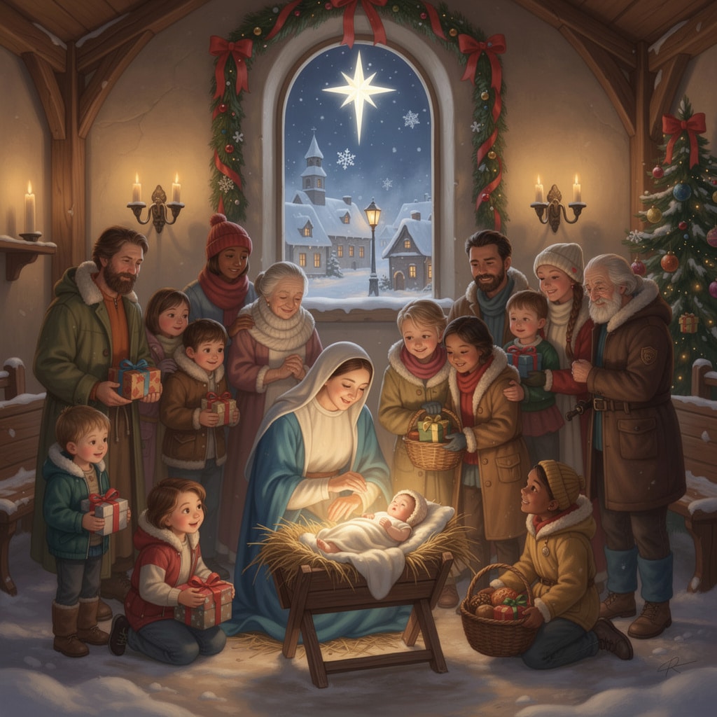 Noël : La joie de l’Amour divin et le partage fraternel